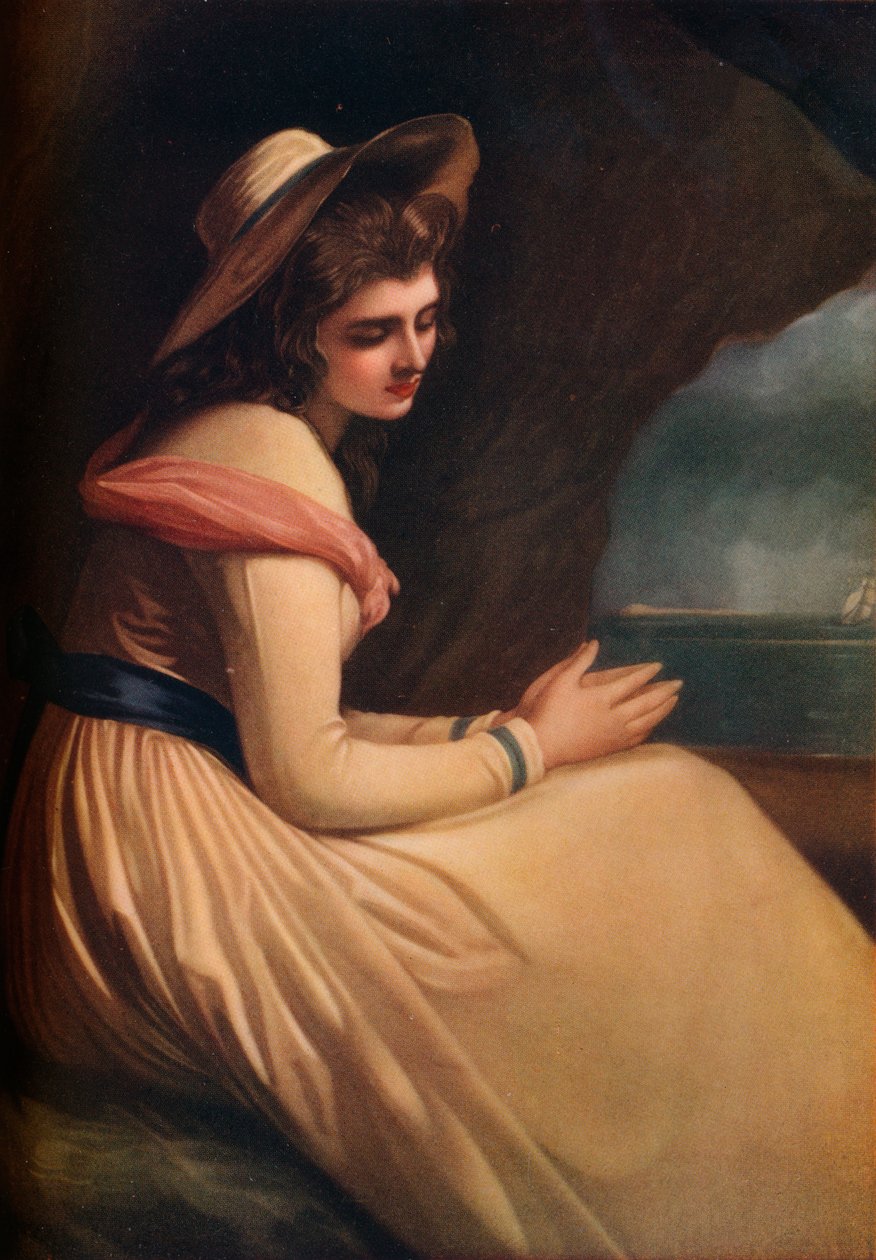 "Lady Hamilton som Ariadne", c1700-talet av Henry T Greenhead