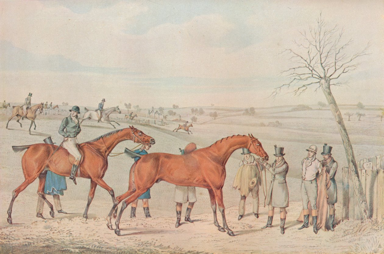 A Steeplechase: The Winner, 1827 av Henry Thomas Alken