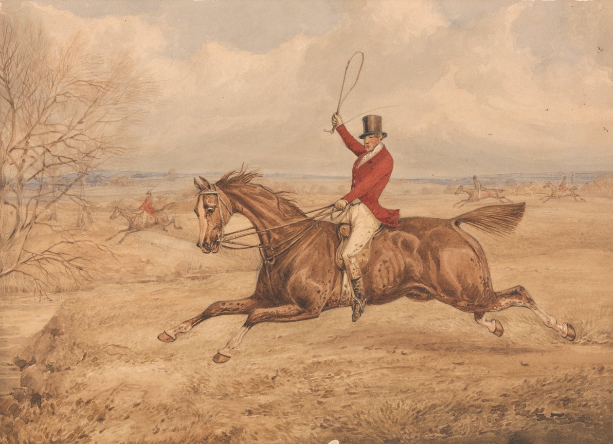Mot en bäck av Henry Thomas Alken