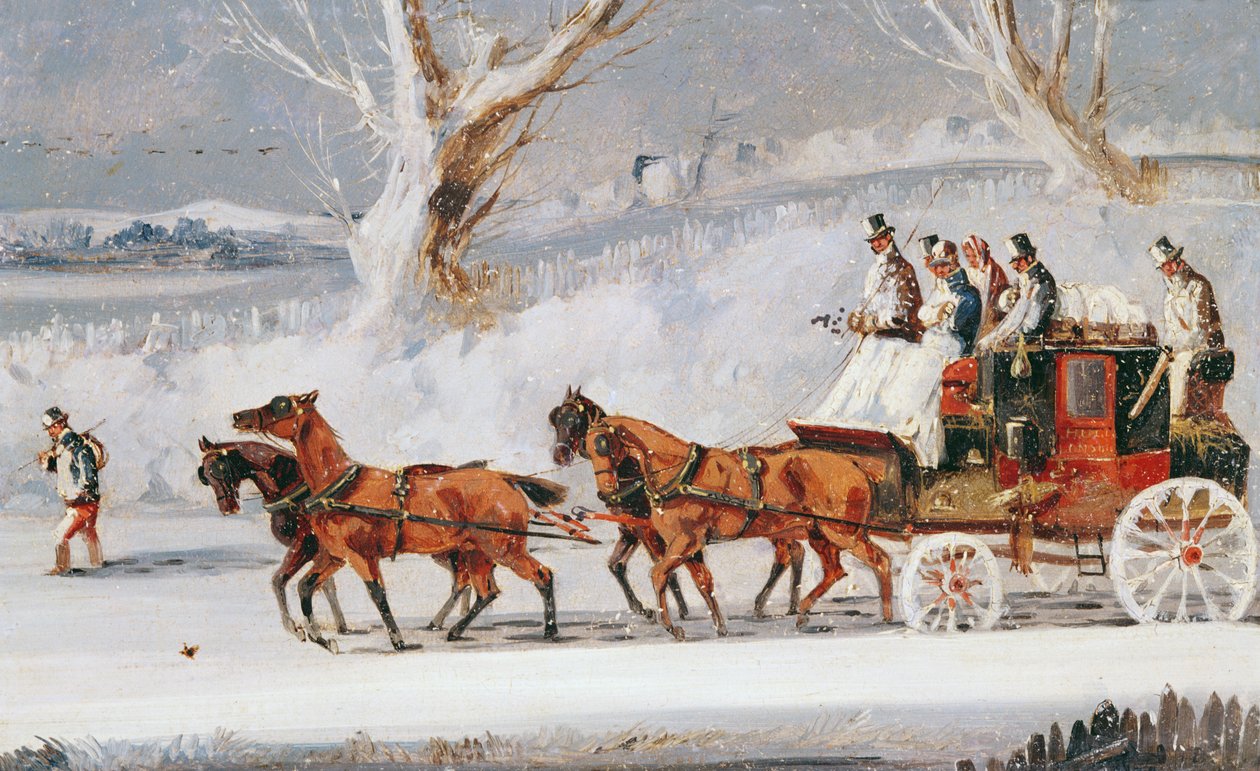 Hull till London Coach av Henry Thomas Alken