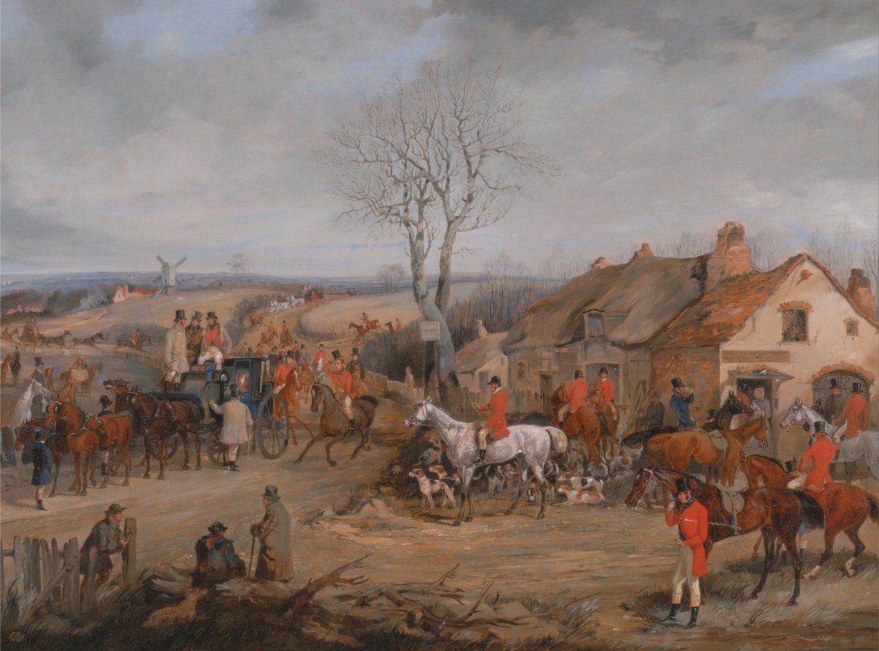 Jaktscenen: Mötet av Henry Thomas Alken