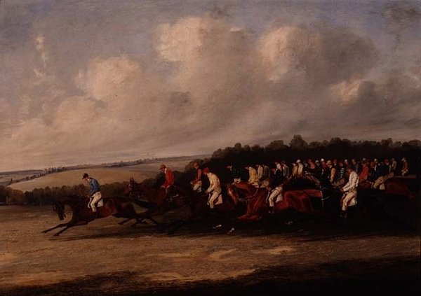 Start på Derbyt av Henry Thomas Alken