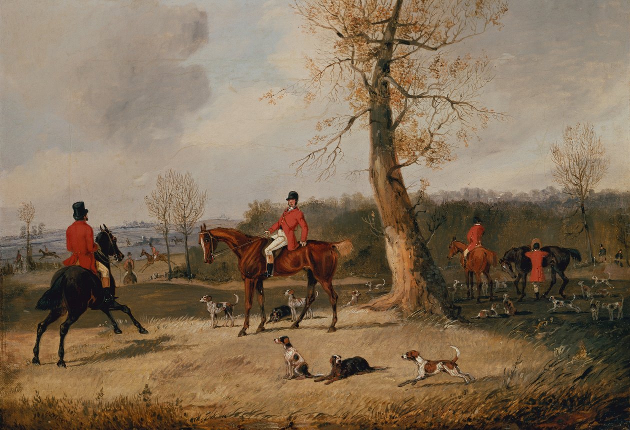 The Meet (olja på duk) av Henry Thomas Alken