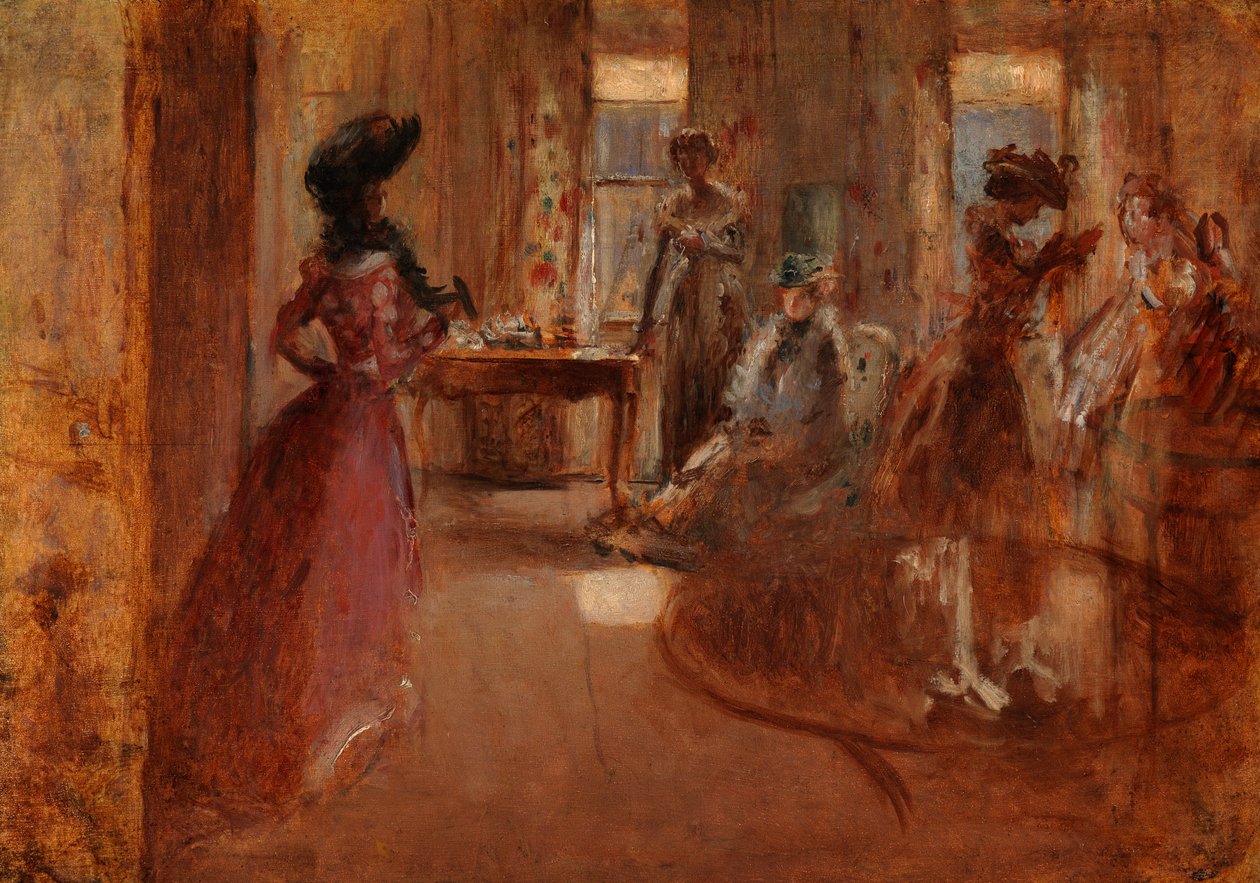 Familjefest, c.1892 av Henry Tonks