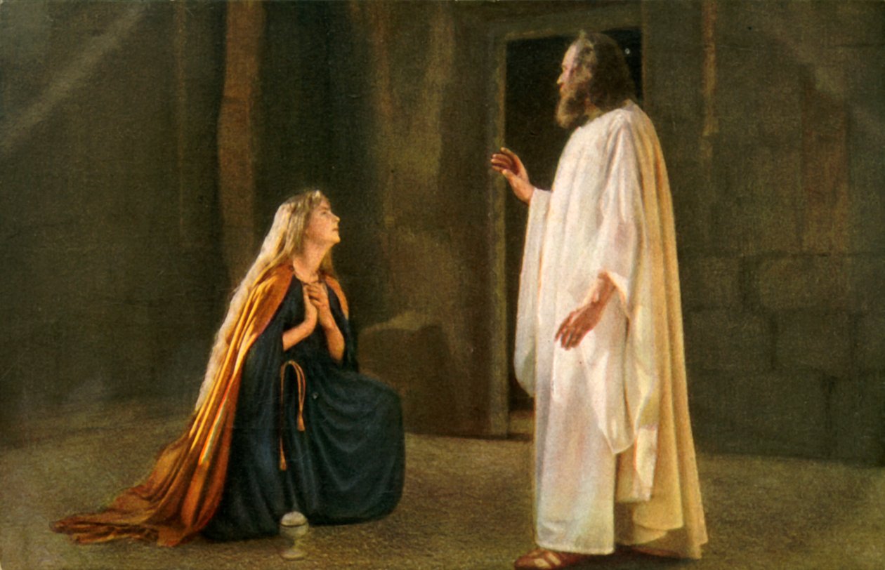 Jesus visar sig för Maria Magdalena, 1922. av Henry Traut