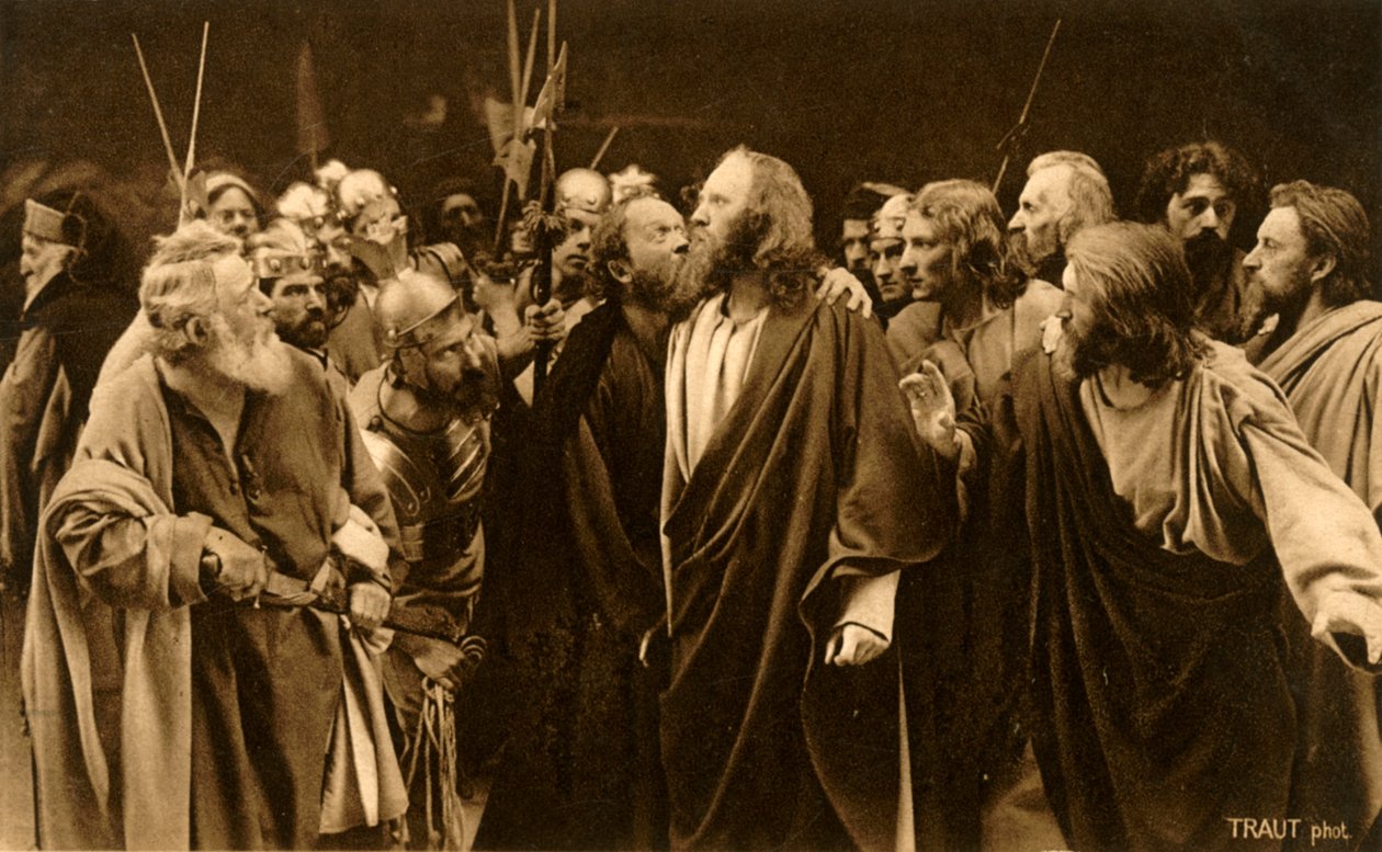 Judas förråder sin herre, 1922. av Henry Traut