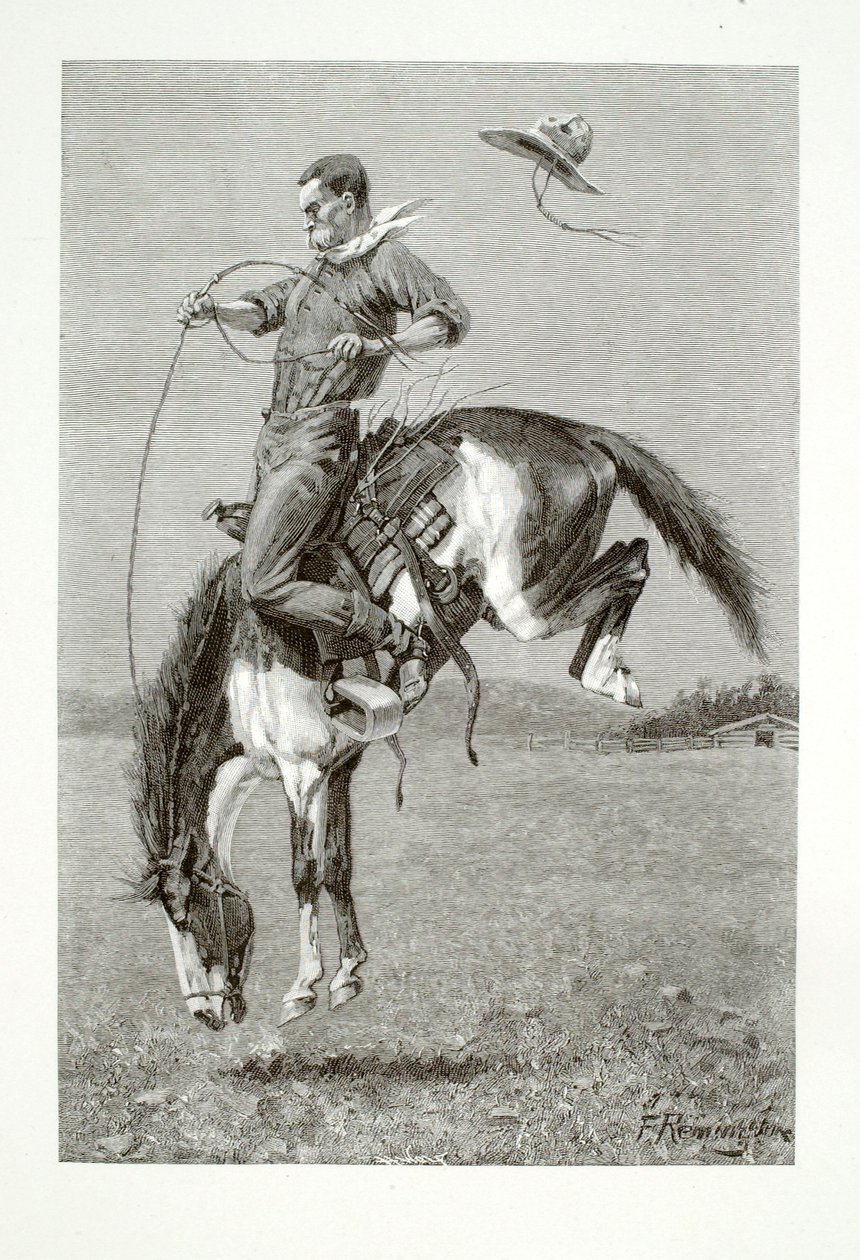 En bockande bronco av Henry Wolf