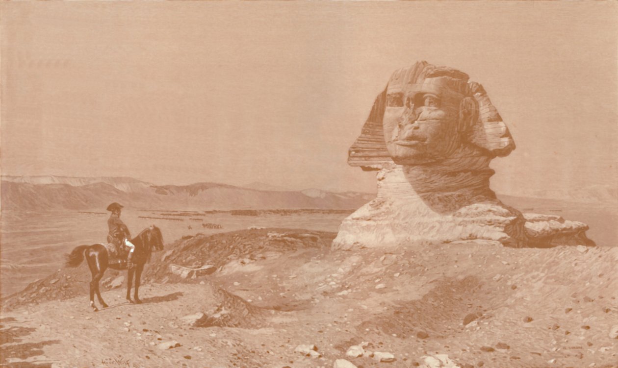 Bonaparte före sfinxen, 1886, 1896 av Henry Wolf