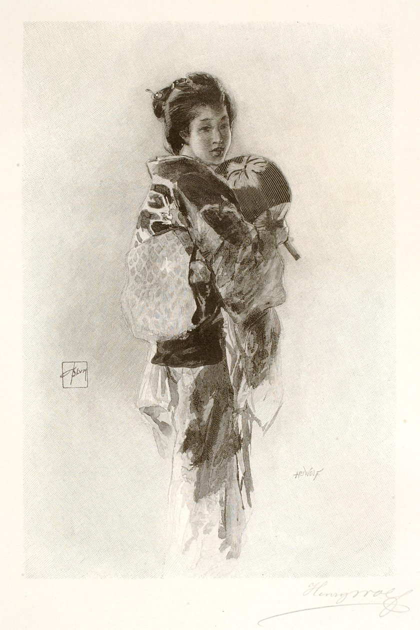 Japansk flicka (The Musmee) av Henry Wolf