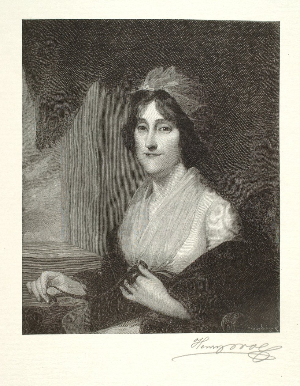 Mrs William Rawle (Sarah Coates Burge) av Henry Wolf