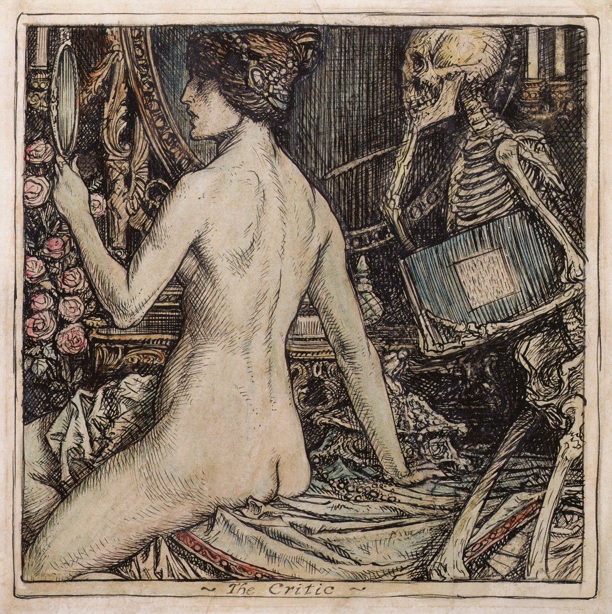 The Critic (bläck, penna och wc på papper) av Herbert Cole