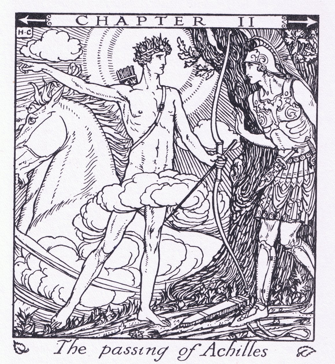 Achilles bortgång av Herbert Cole