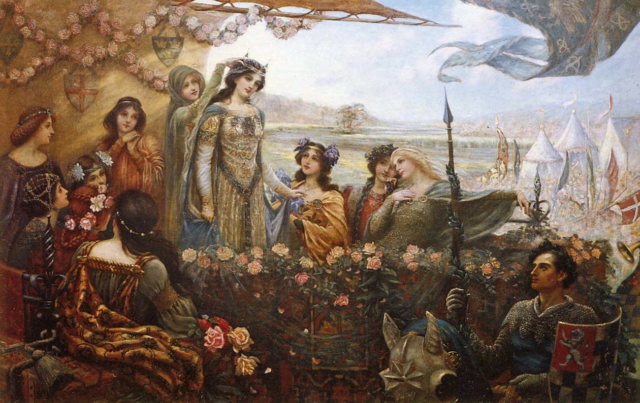  Lancelot and Guineveren av Herbert James Draper