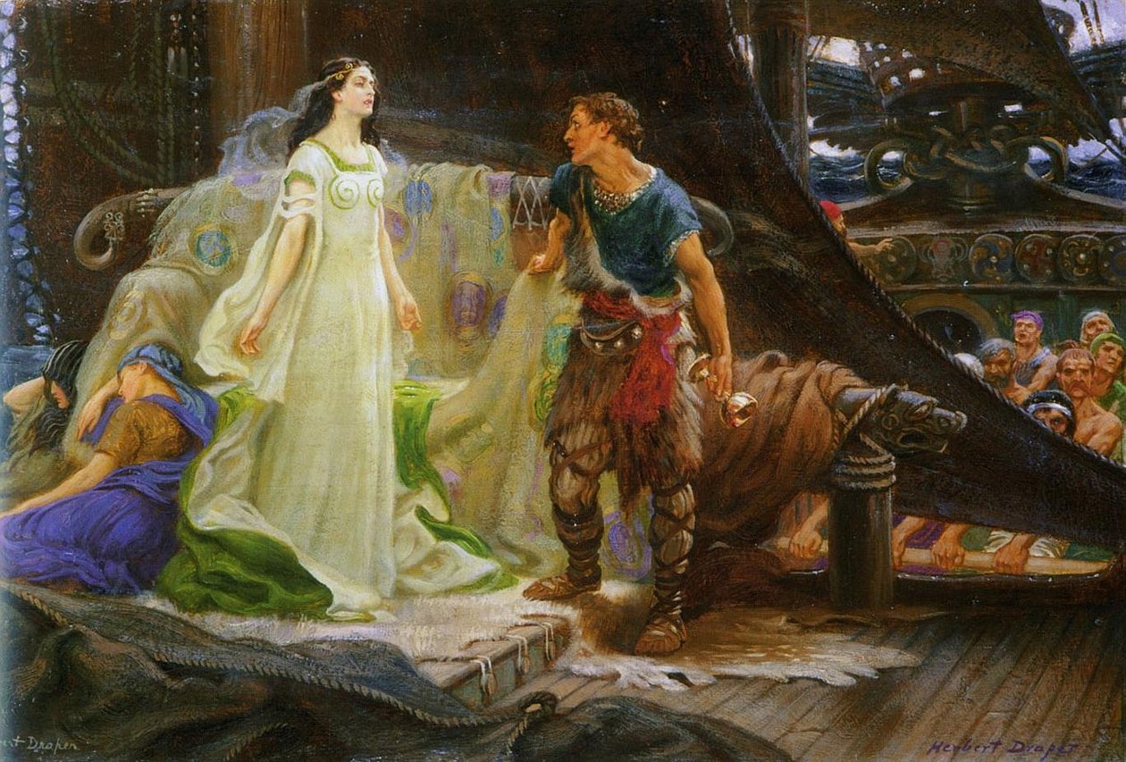  Tristan and IsoldenFrancais : Tristan et IseultnPolski: Tristan i Izoldan av Herbert James Draper