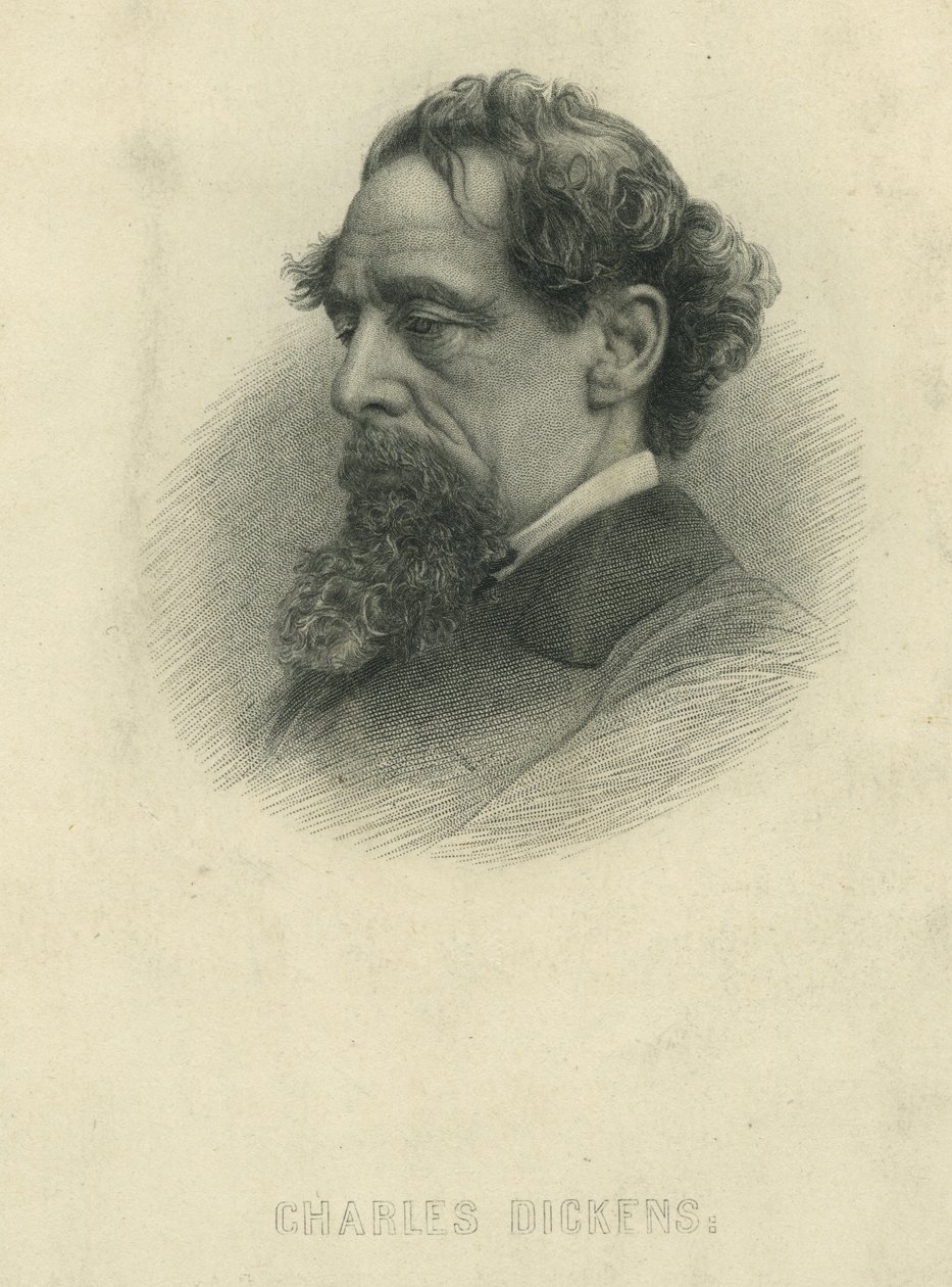 Charles Dickens - Porträttbyst av Herbert Watkins