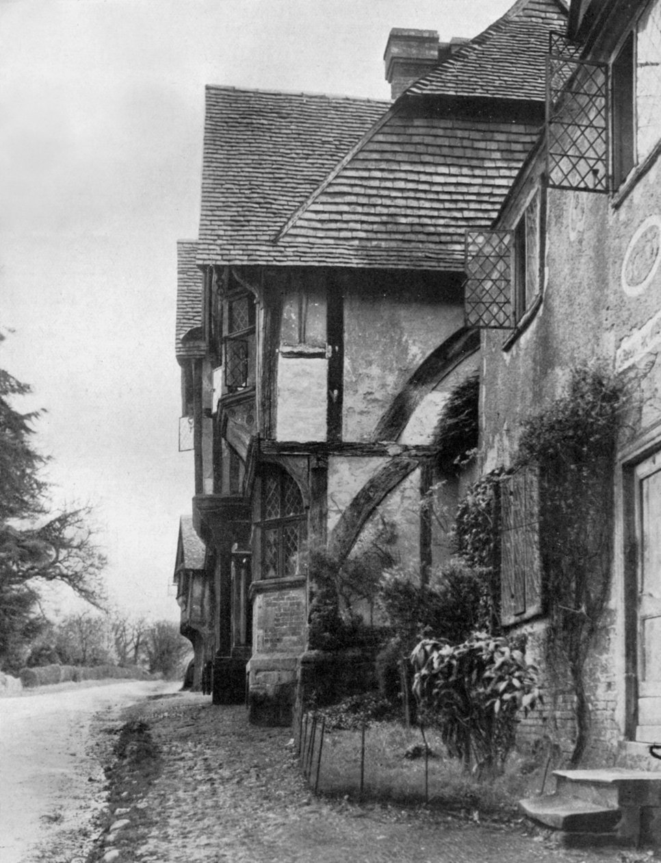 Gammalt hus i Chiddingstone, Kent, 1924-1926. av Herbert Felton