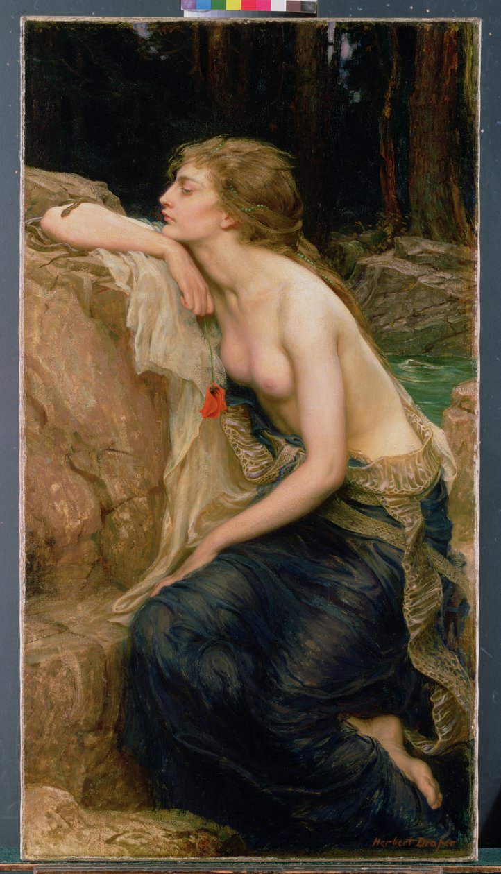 Lamia, ca 1909 av Herbert James Draper