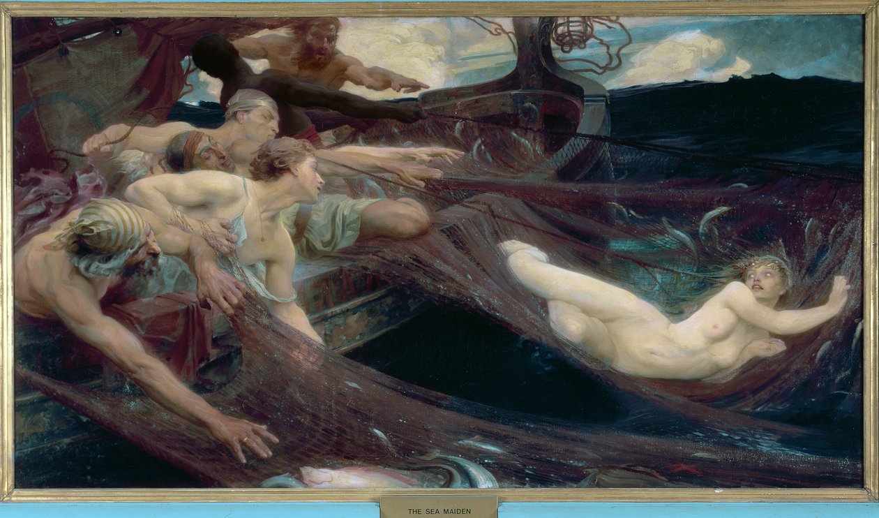 Sjöjungfrun, 1894 av Herbert James Draper