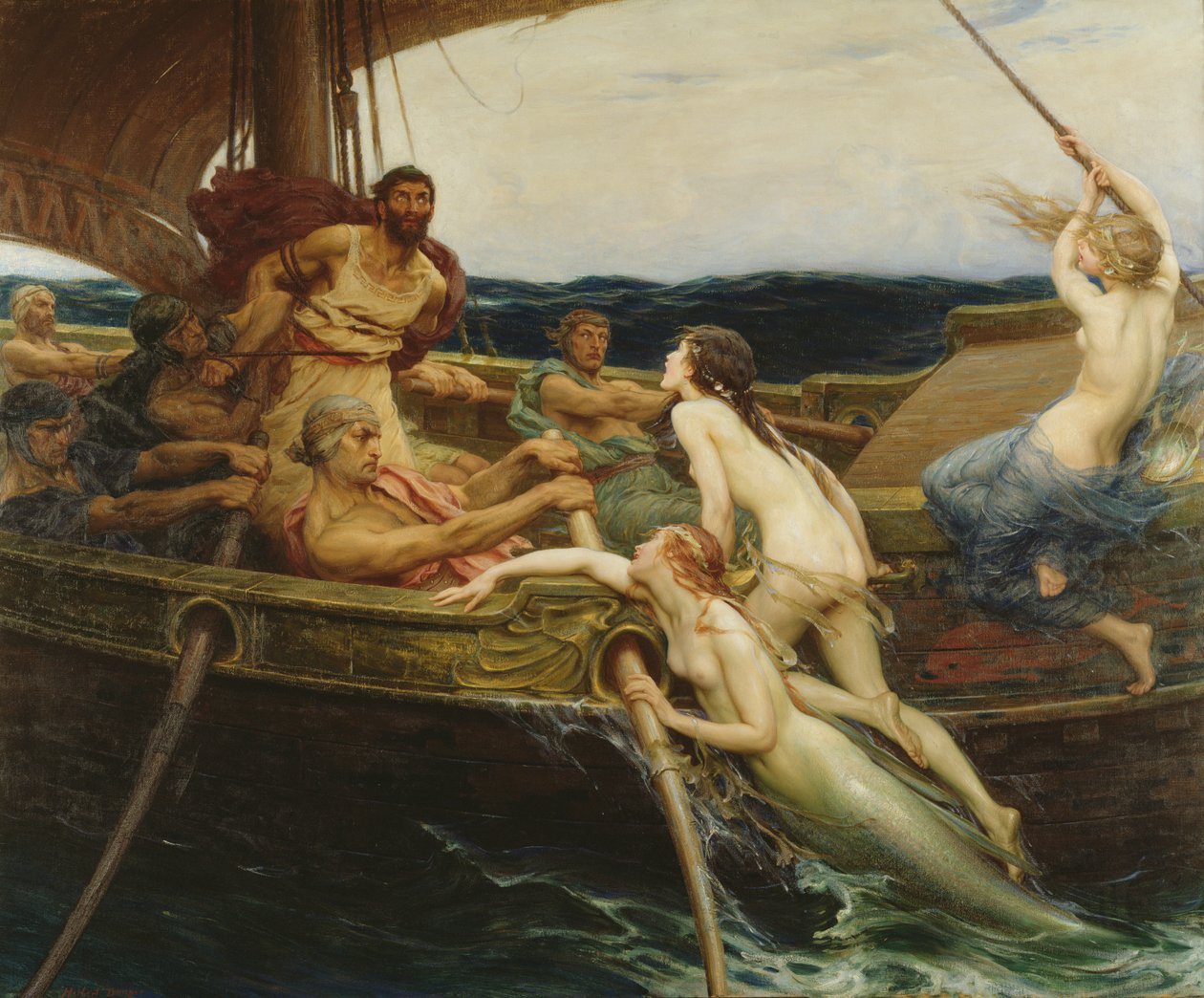 Odysseus och sirenerna av Herbert James Draper