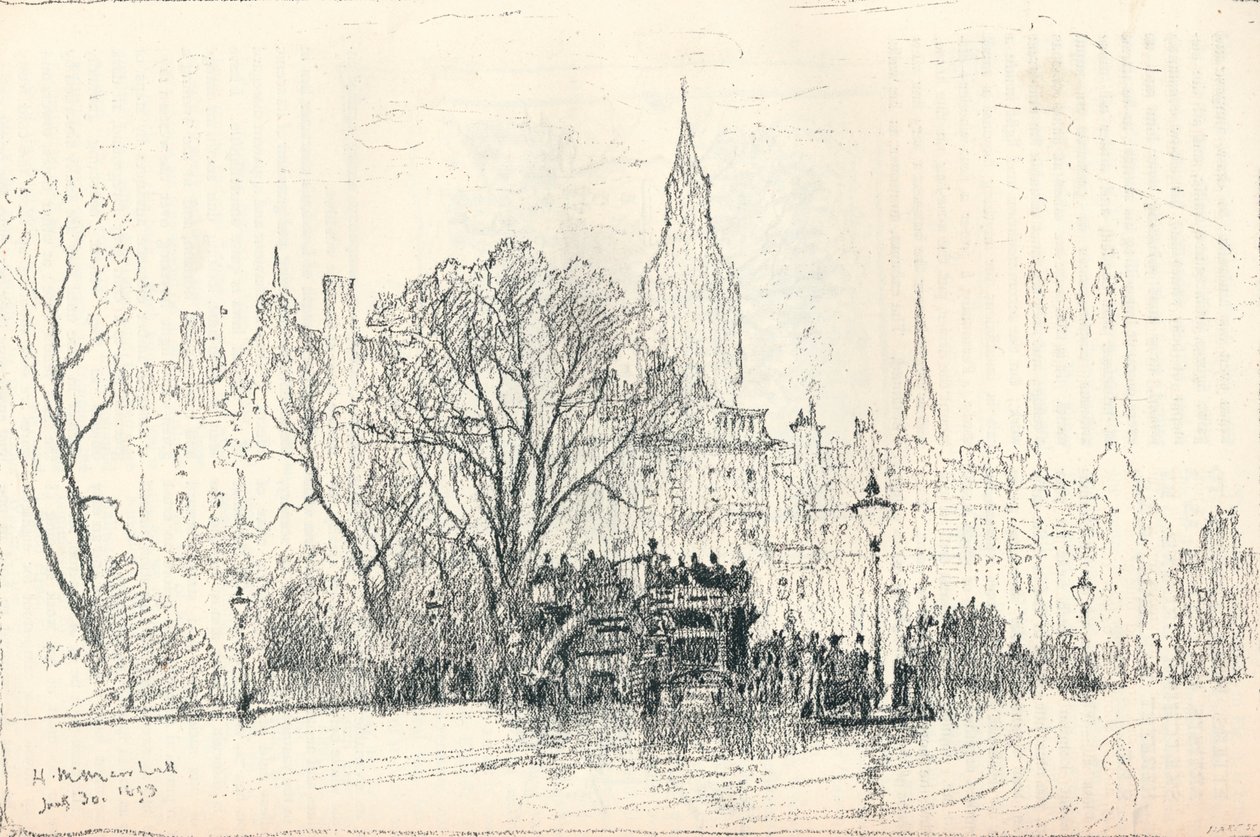 Whitehall, c1893 av Herbert Menzies Marshall