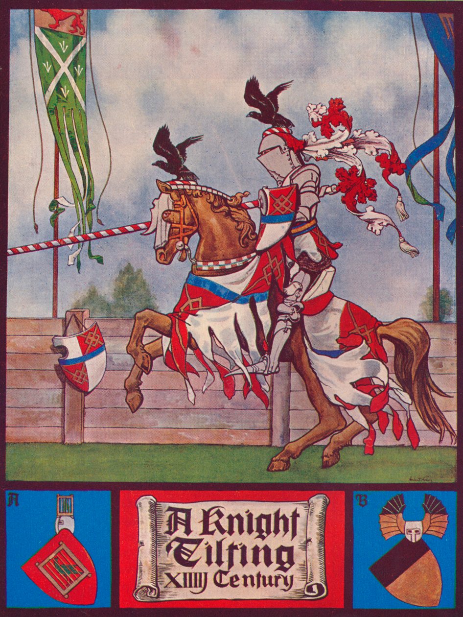 A Knight Tilting , c1926 av Herbert Norris