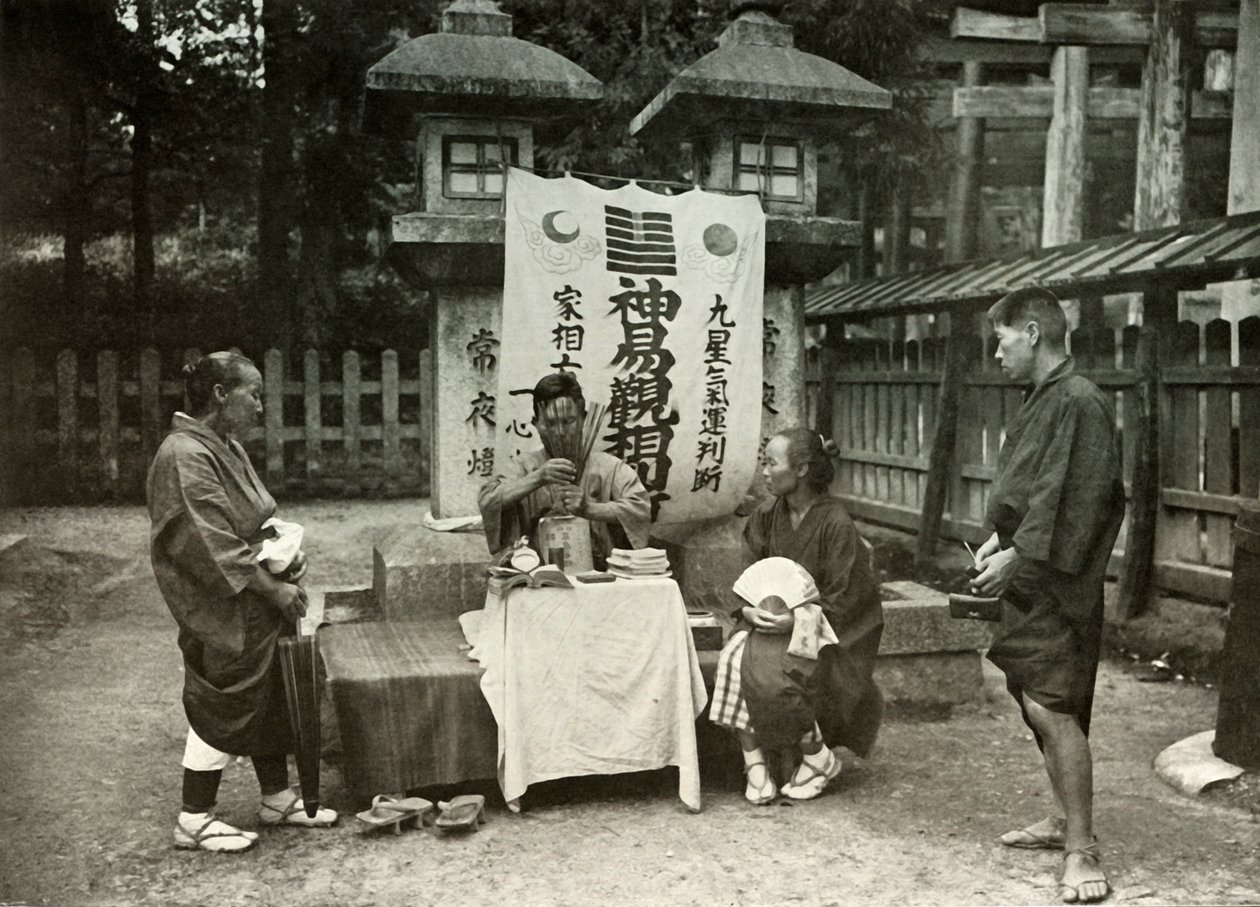 En spåkvinna vid Inari-templet, 1910. av Herbert Ponting
