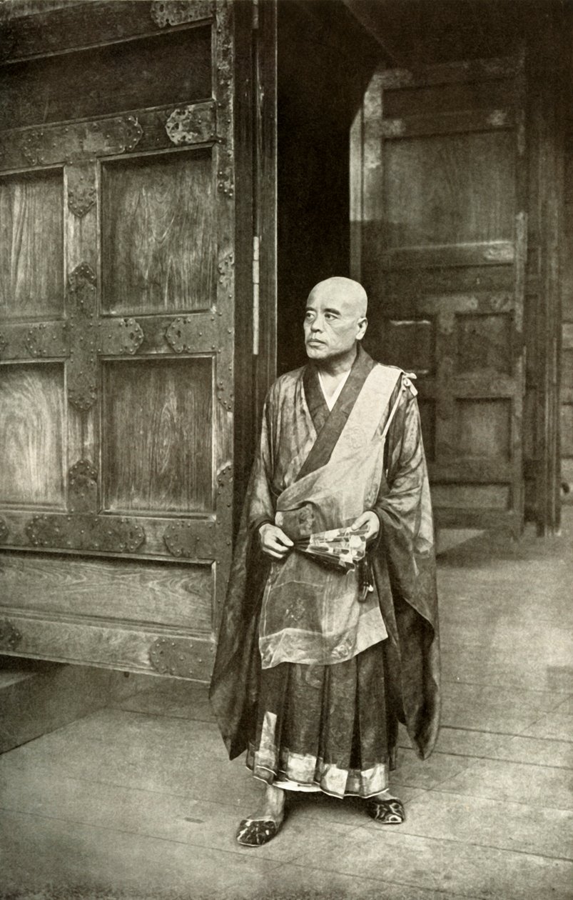 En Buddhas präst, 1910. av Herbert Ponting