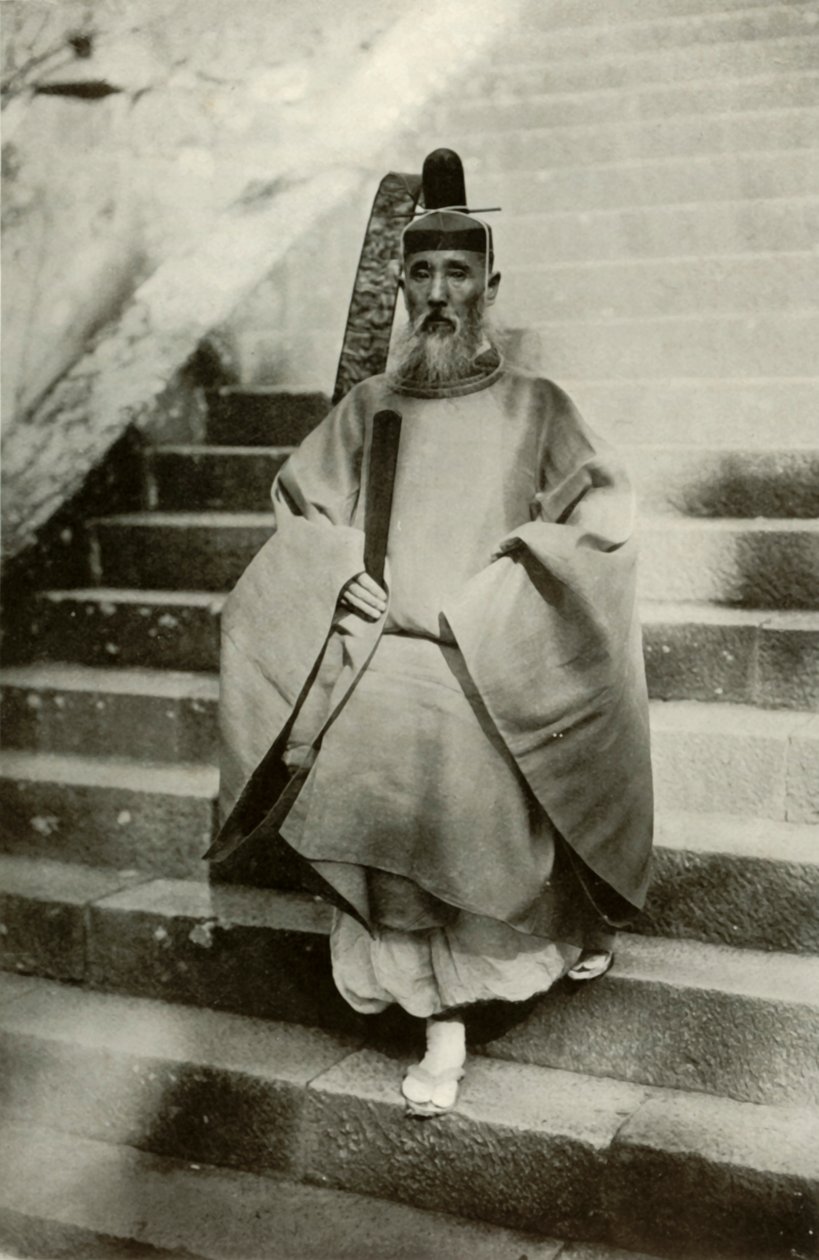 En shintopräst, 1910. av Herbert Ponting