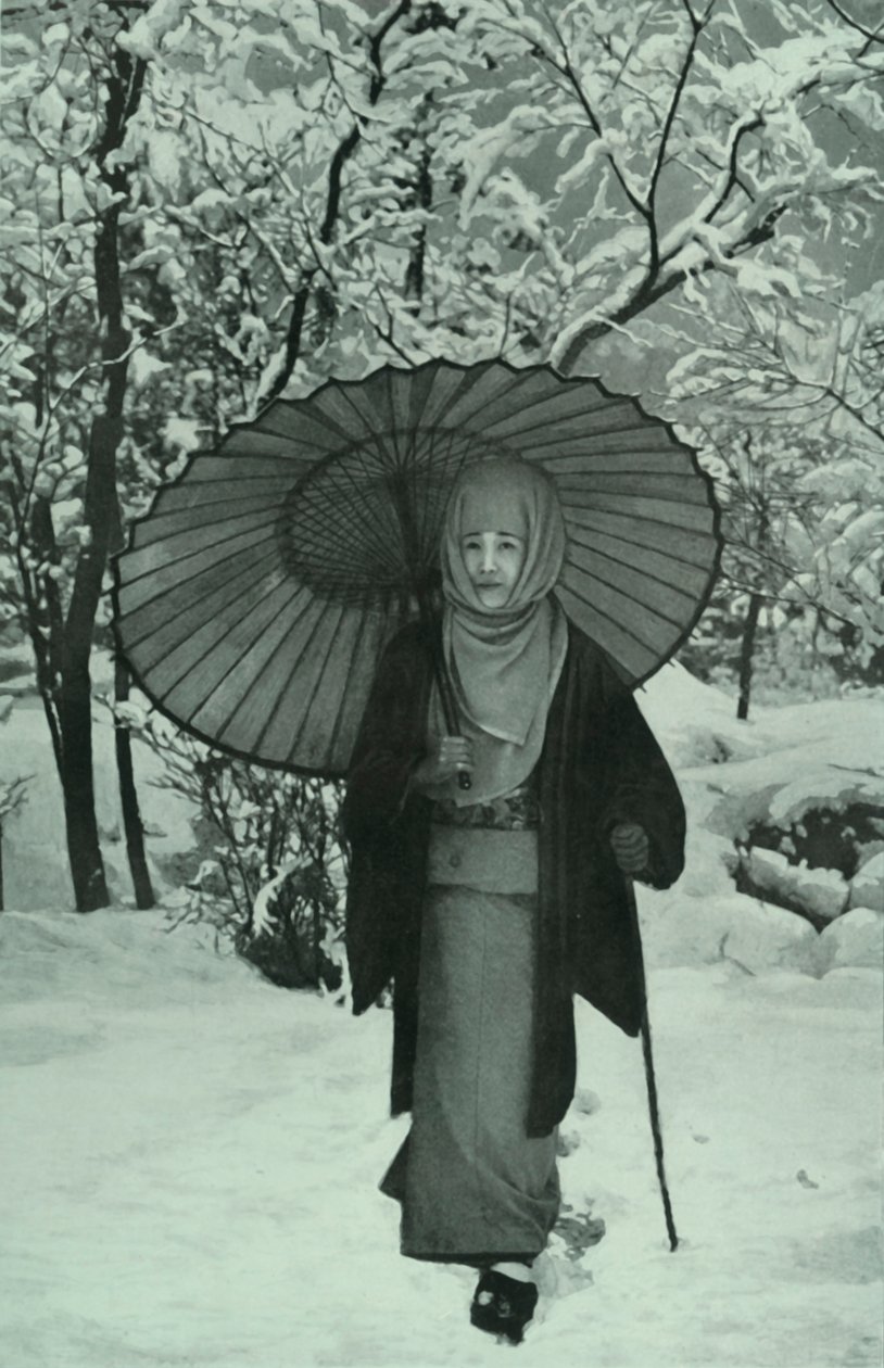 December i Japan, 1910. av Herbert Ponting