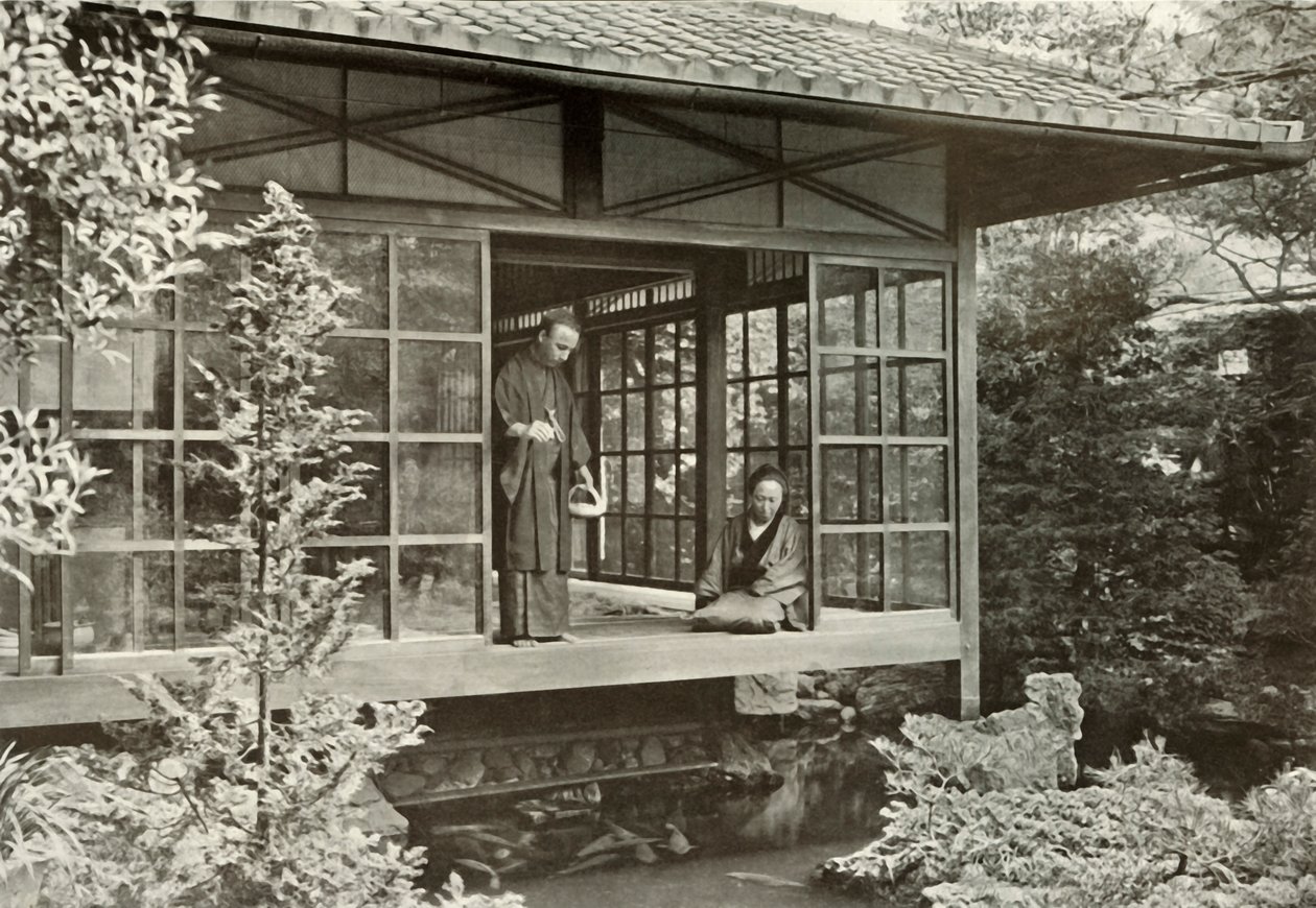 Namikawa San matar sin karp, 1910. av Herbert Ponting