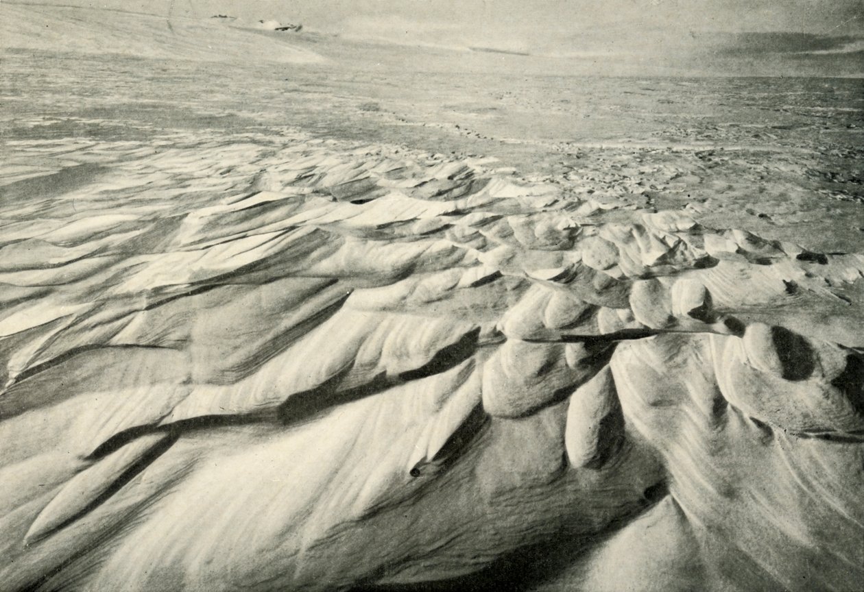 Sastrugi, 21 februari 1911, 1913 av Herbert Ponting