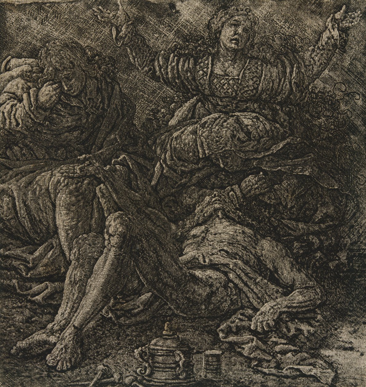 The Lamentation, c.1607 av Hercules Seghers