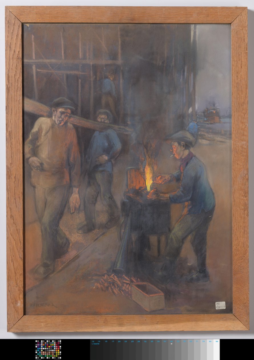 Glödande nitar på ett varv av Herman Heijenbrock