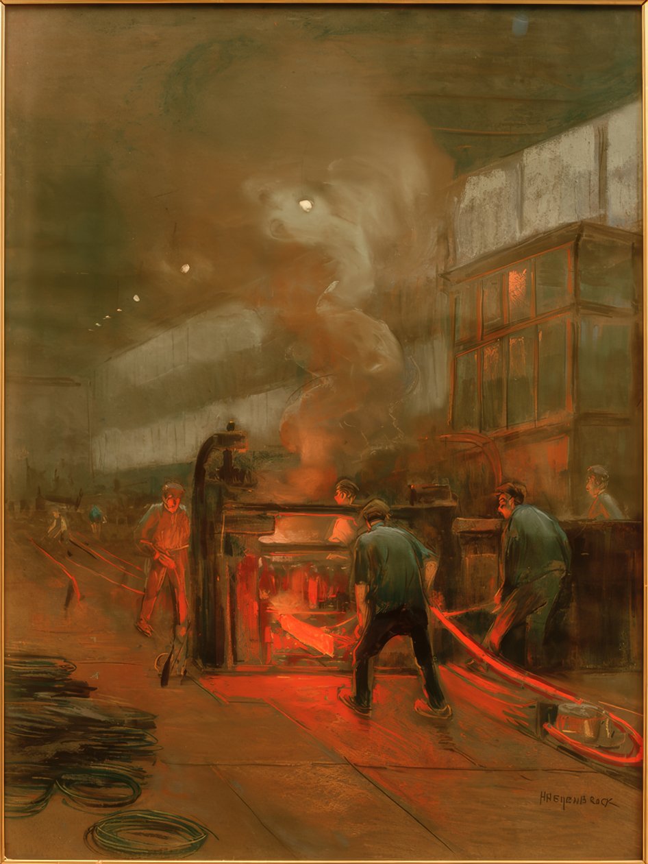 Koppartrådsdragning, Delft av Herman Heijenbrock