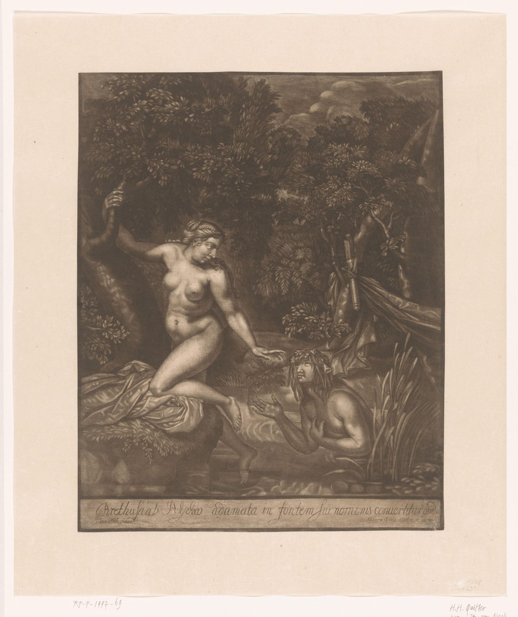 Alfeus och Arethusa av Herman Hendrik de Quiter (I)