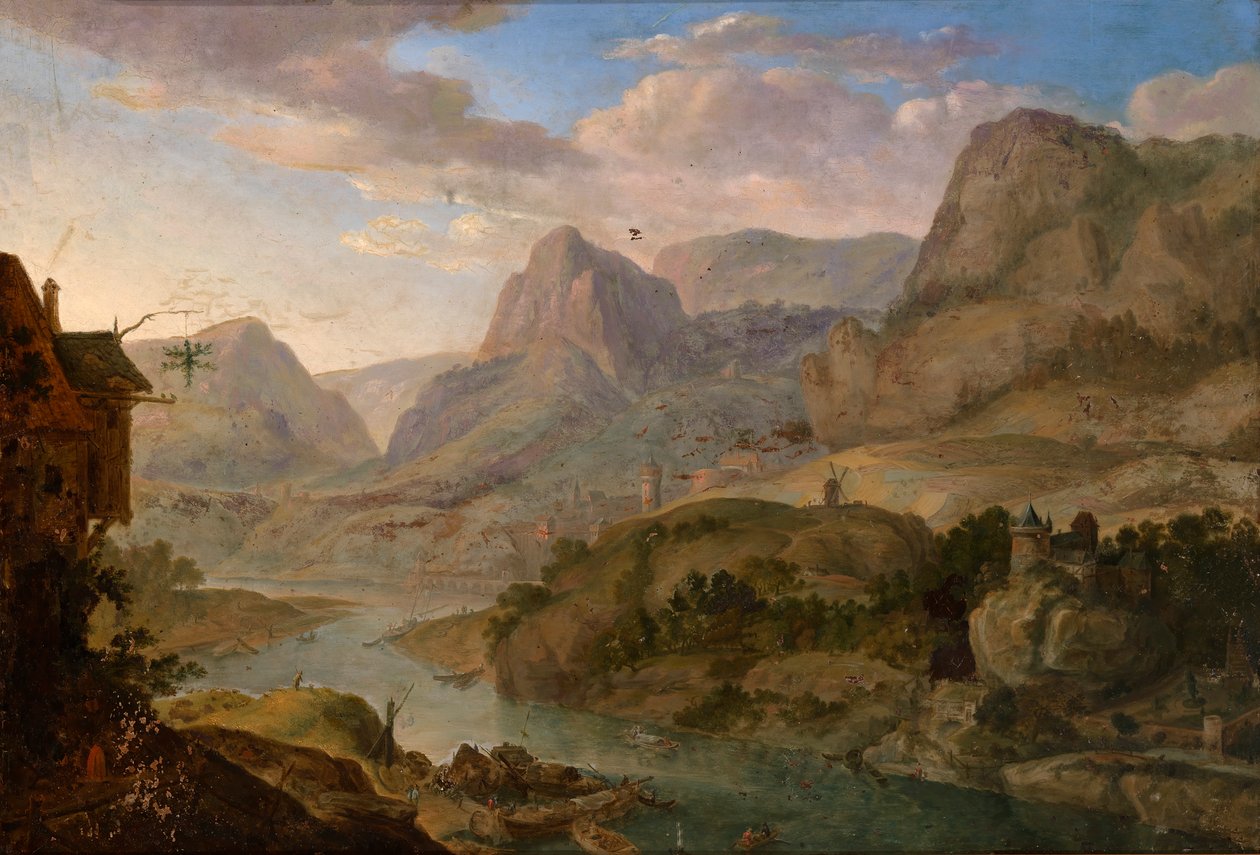 Landskap, 1600-talet av Herman Saftleven the Younger