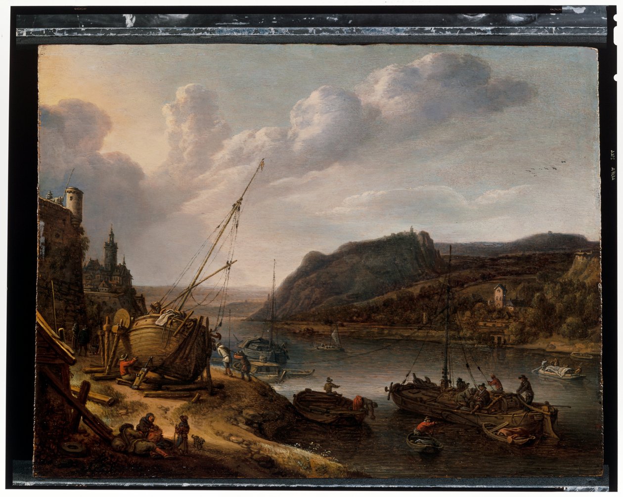 Ett flodlandskap av Herman the Younger Saftleven