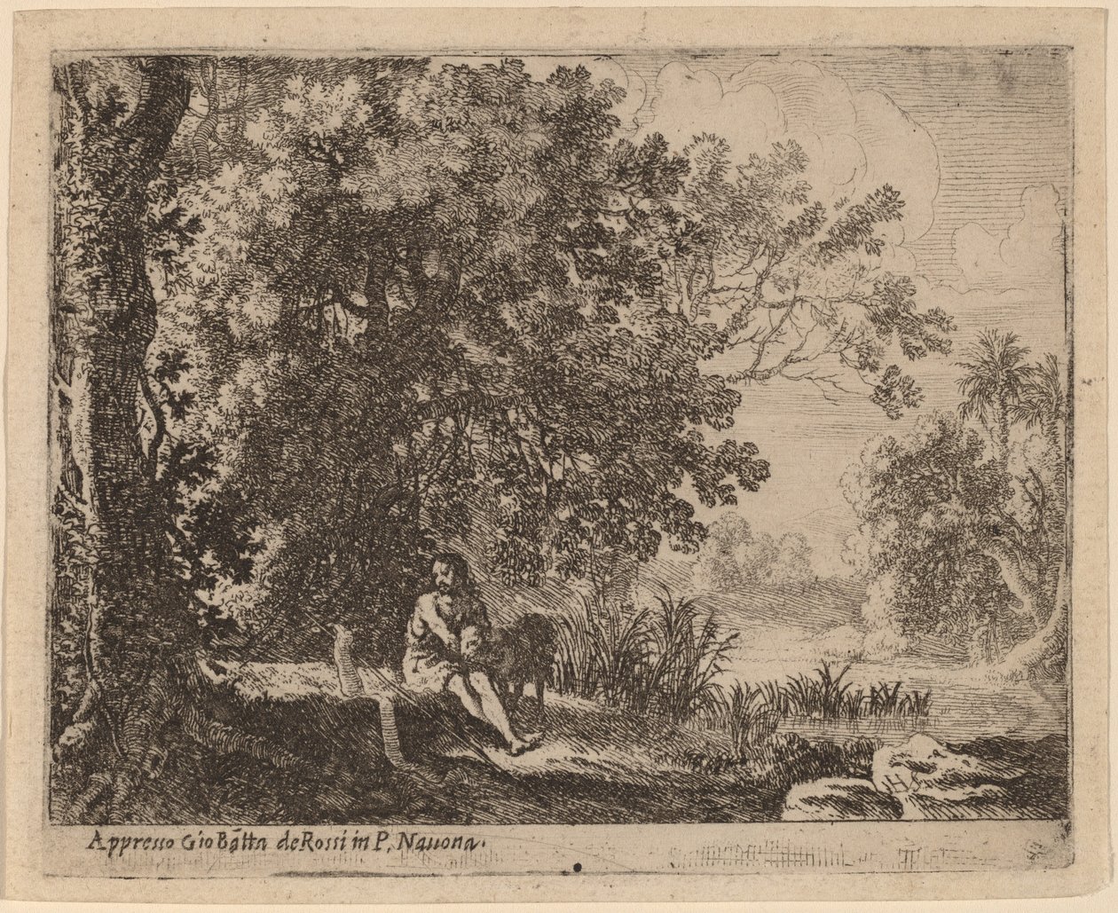 Johannes Döparen i vildmarken av Herman van Swanevelt