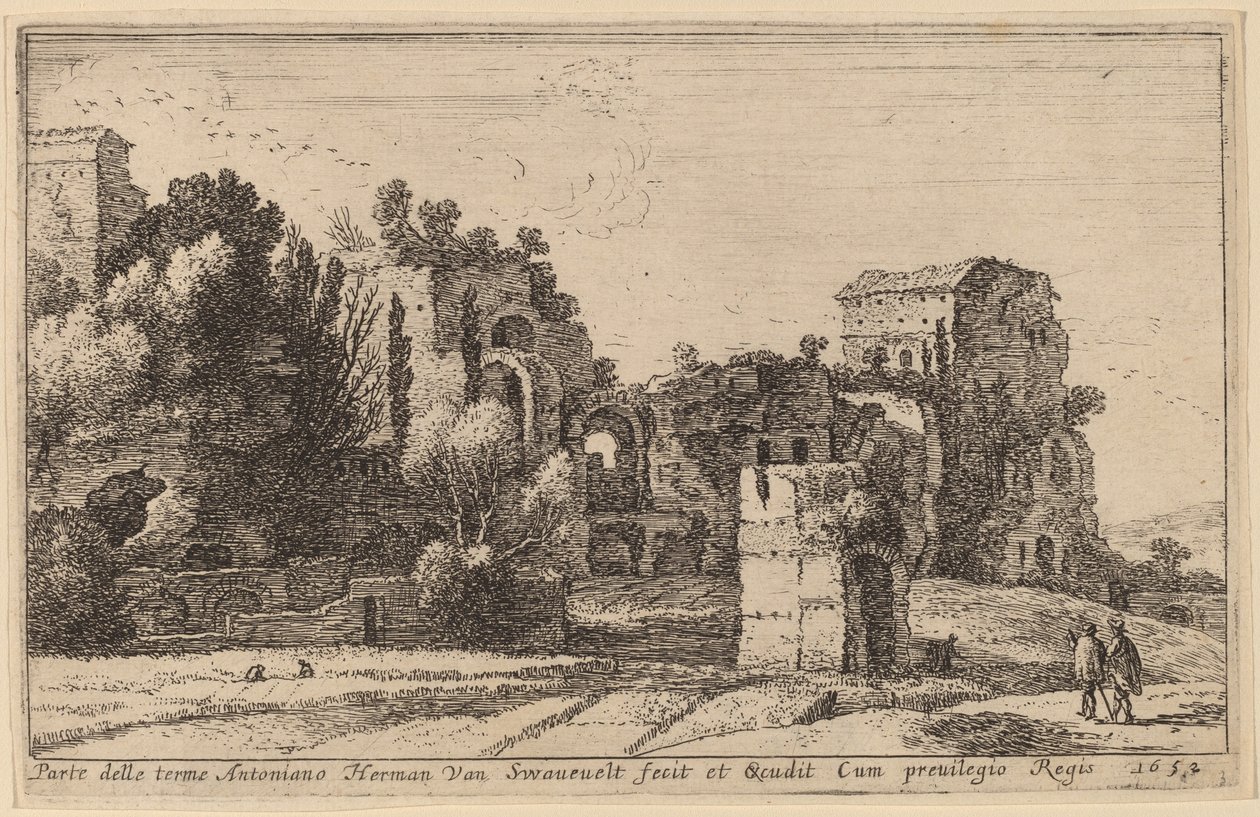 Caracalla-baden av Herman van Swanevelt