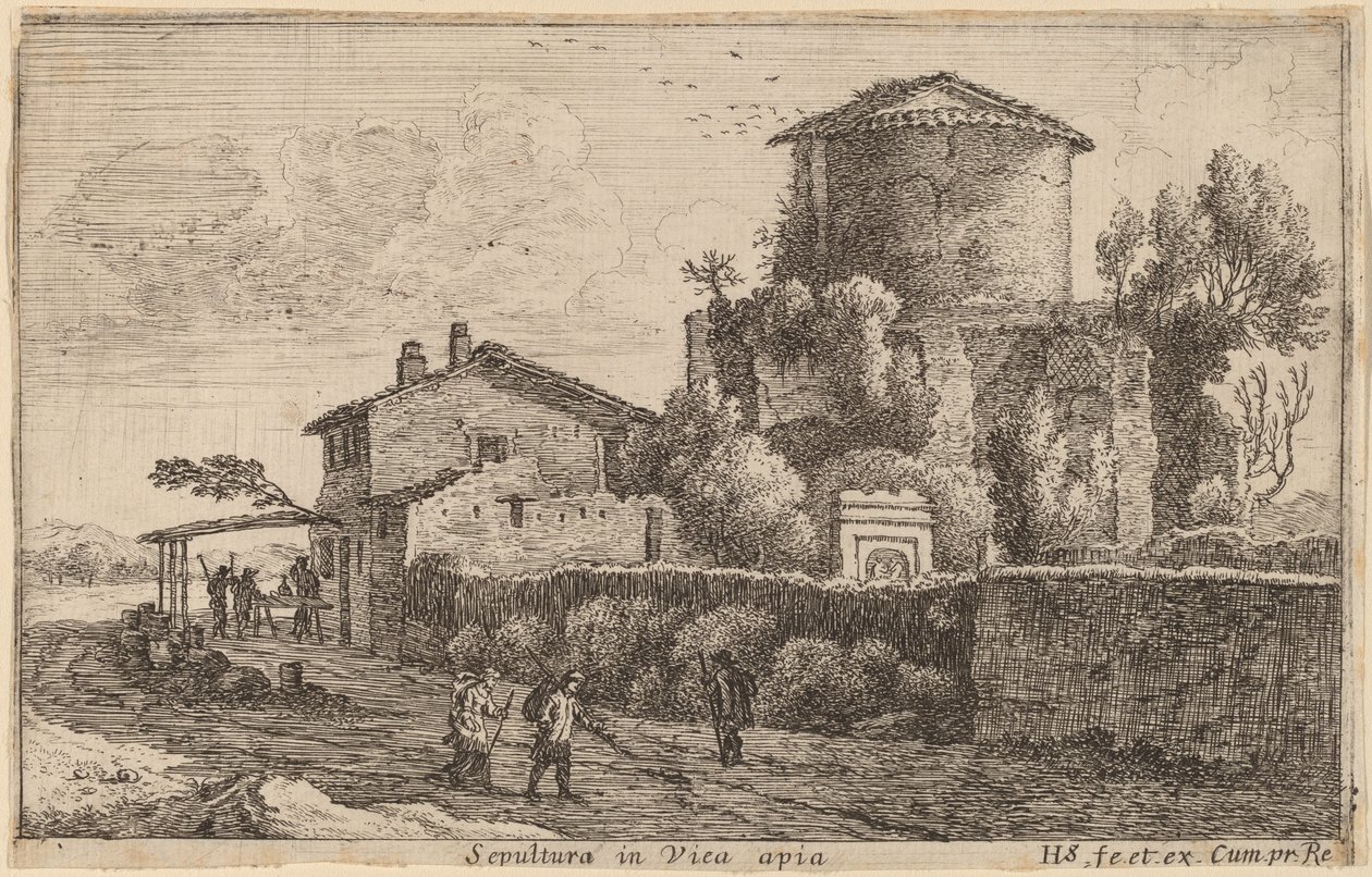 Grav på Via Appia av Herman van Swanevelt