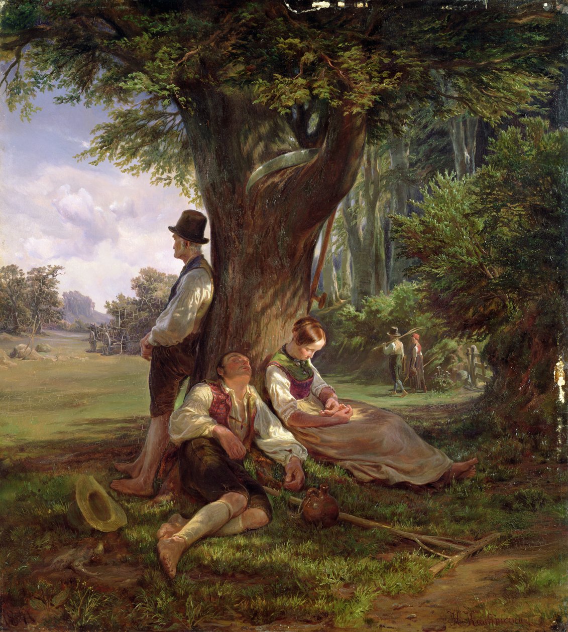 O le aufaifaatoaga ua maua se Siesta, 1841 swed av Hermann Kauffmann