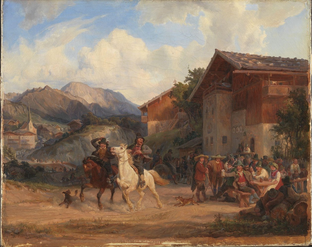 Beridna bönder av Hermann Kauffmann the Elder