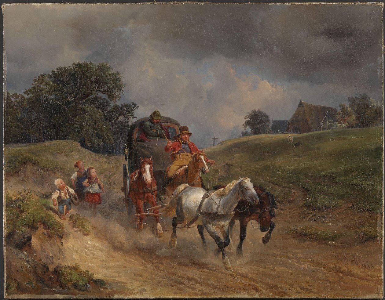 Mailcoachen av Hermann Kauffmann the Elder