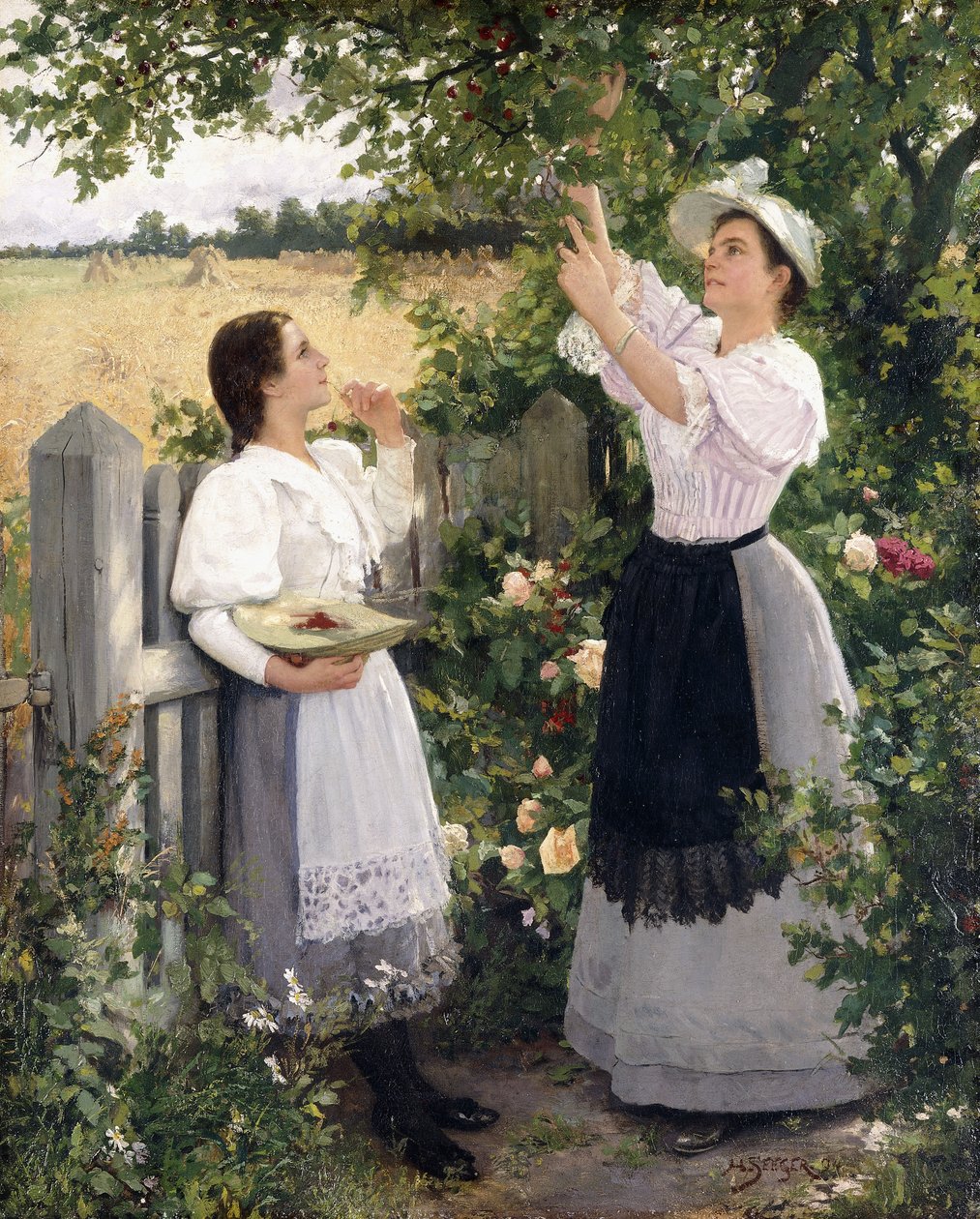Körsbärsplockarna, 1894 av Hermann Seeger