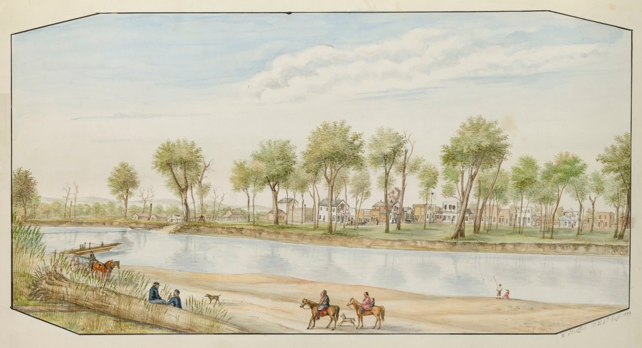 Miles City, Montana, 1879. av Hermann Stieffel