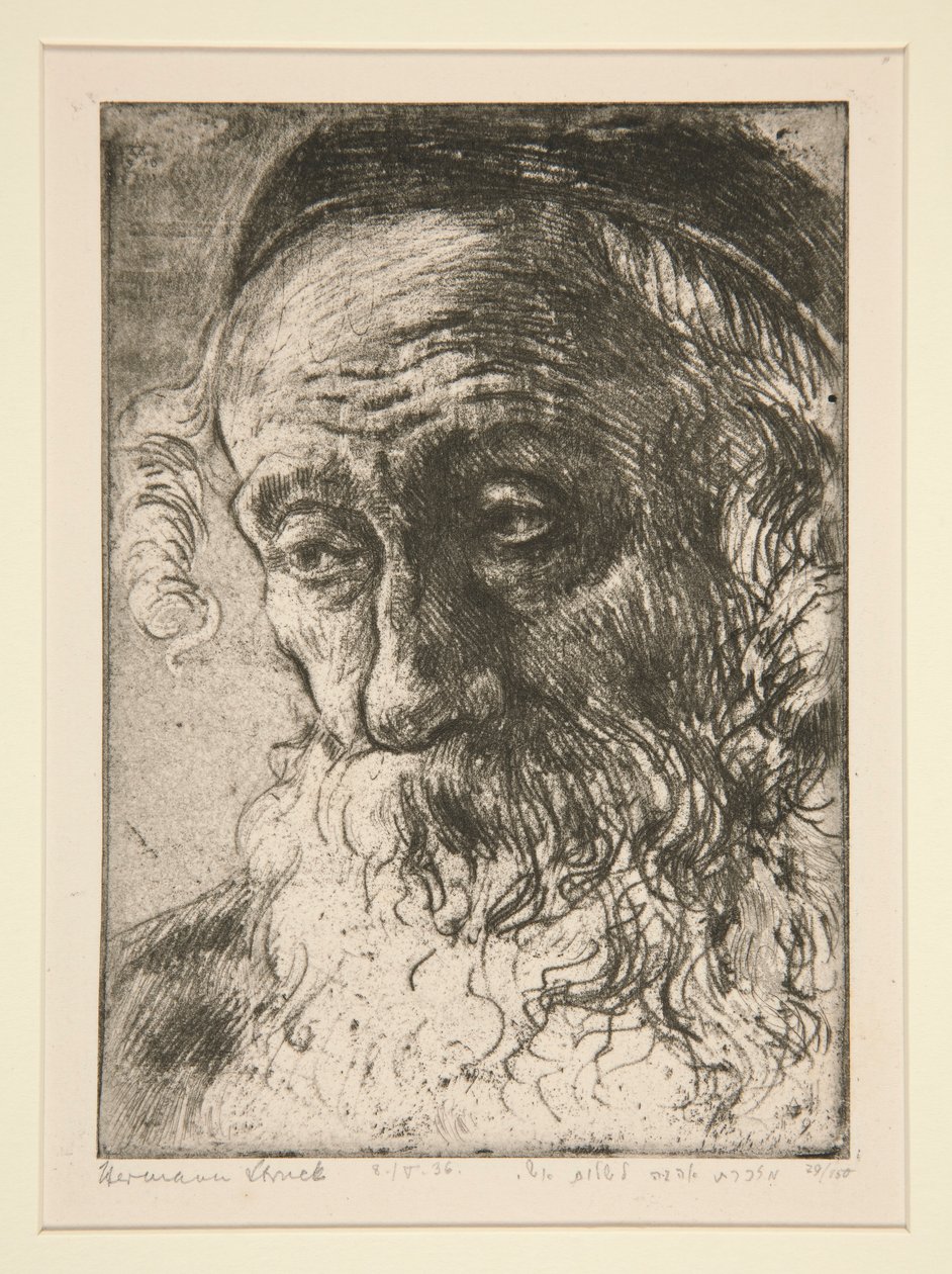 Alte Jude aus Jaffa [Jude från Jaffa] av Hermann Struck