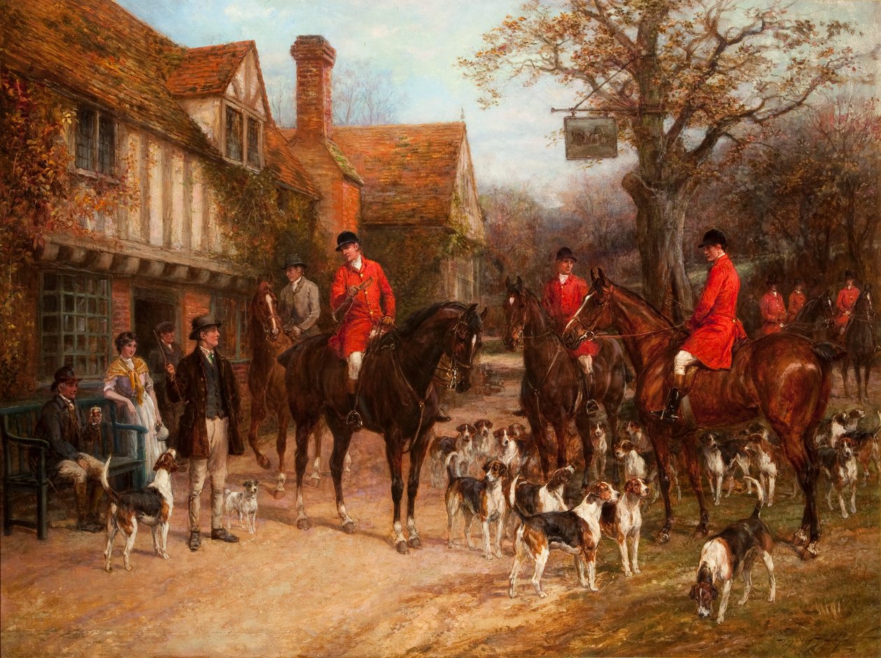 The Meet, Ye Olde Wayside Inn av Heywood Hardy