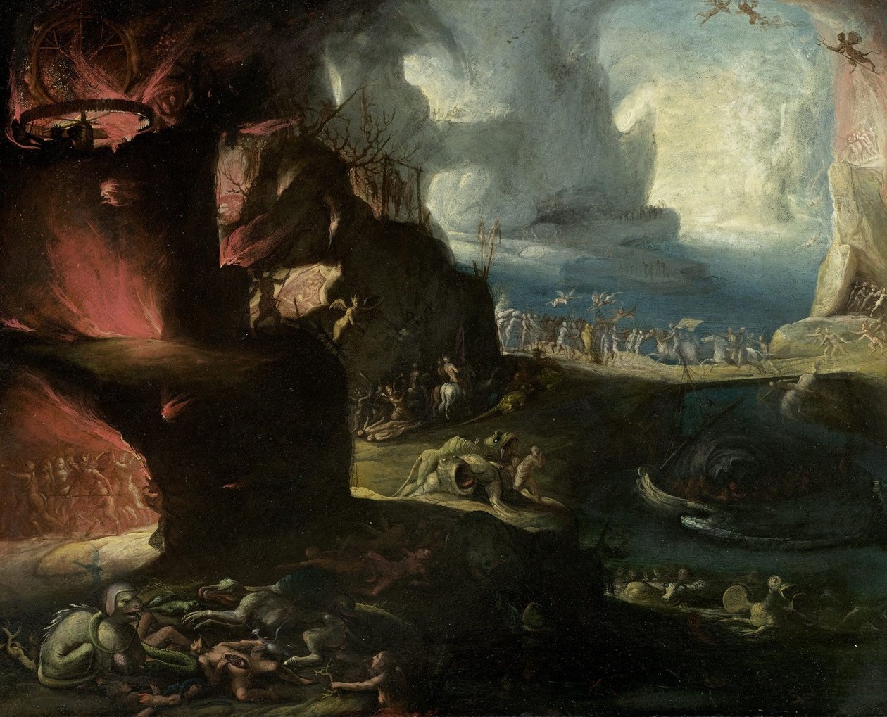 Hell landscape av Hieronymus Bosch