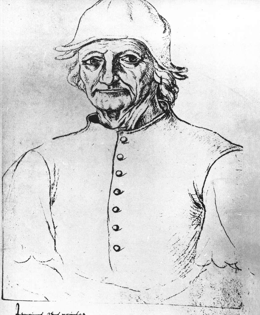 Porträtt av Hieronymus Bosch av Hieronymus Bosch