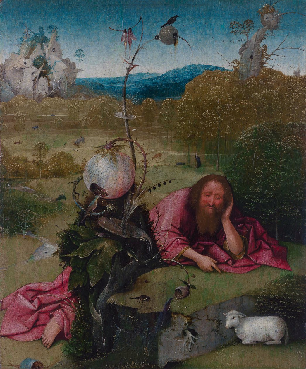 Johannes Döparen i vildmarken av Hieronymus Bosch